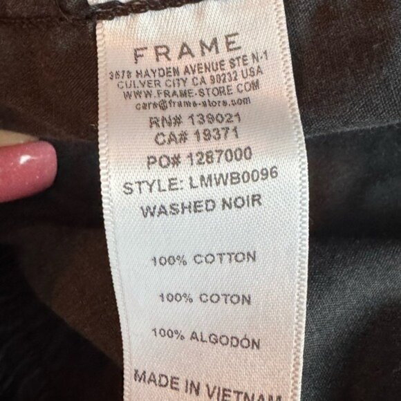 Frame Mens Denim & Nylon Joggers Size Large Streetwear Urban Grunge Black Emo - Picture 6 of 8